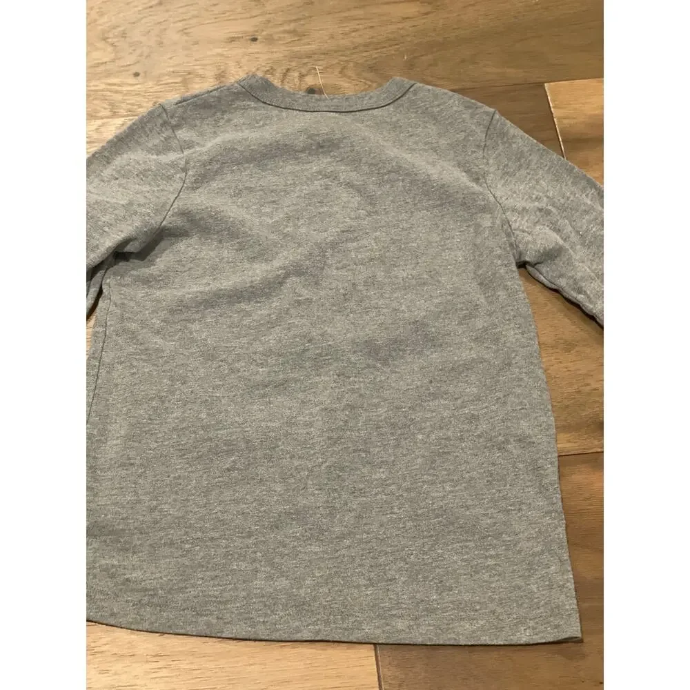 OshKosh B'gosh Wicked Smart Kid Long Sleeve Boys 5 Gray Cotton Blend